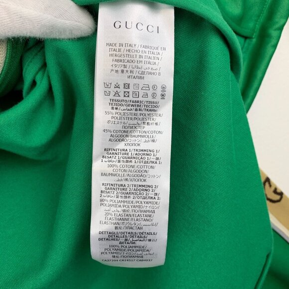 NWT Gucci Gg-jacquard Side-stripe Technical Track Jacket In Green Size XS - Picture 16 of 16
